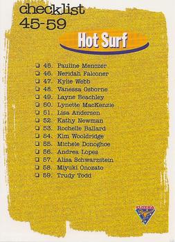 1995 Futera #108 Checklist 45-75 Front